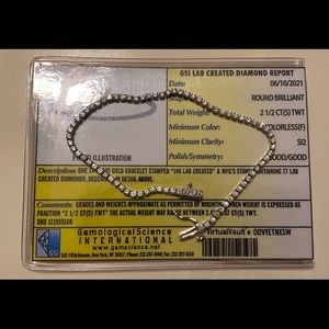 14k gold diamond tennis bracelet